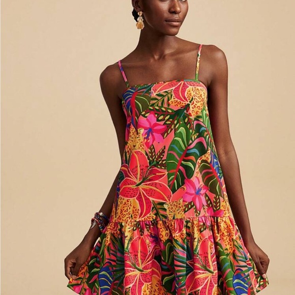 🌙SHEIN Vibrant Floral Spaghetti Strap Dress🌙 - Picture 6 of 10